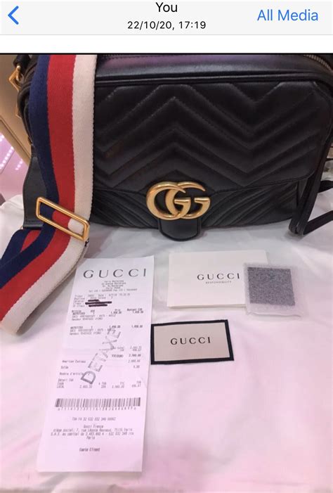 gucci reciept marmont|Gucci Marmont small price.